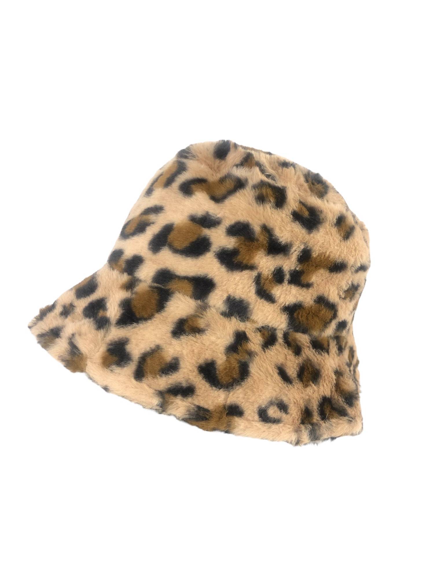 Fur Bucket Hat - Leopard