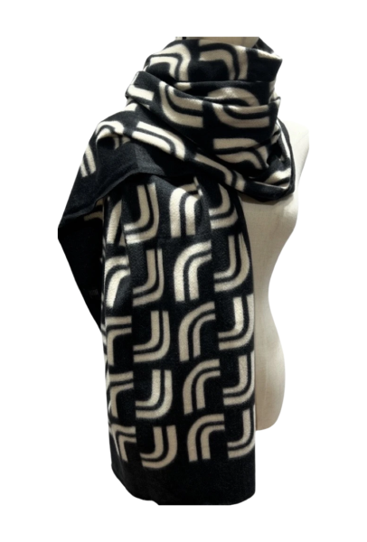 Printed Scarf - Black