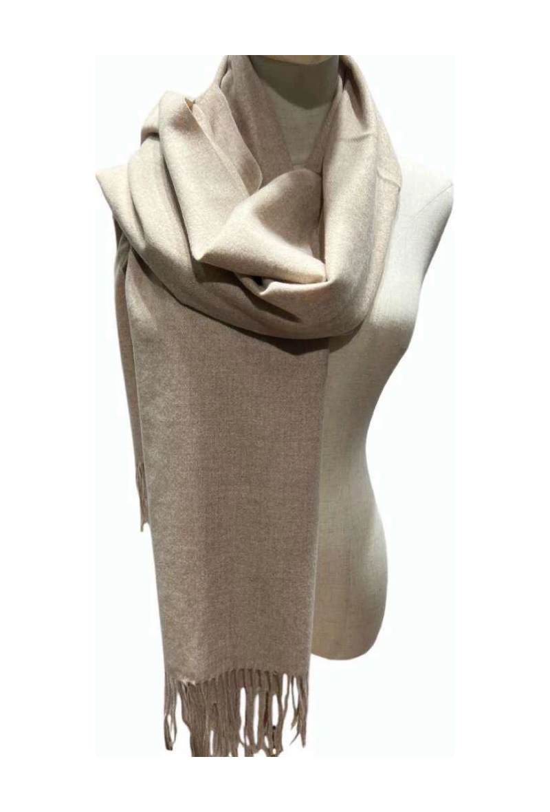 Plain Scarf - Beige