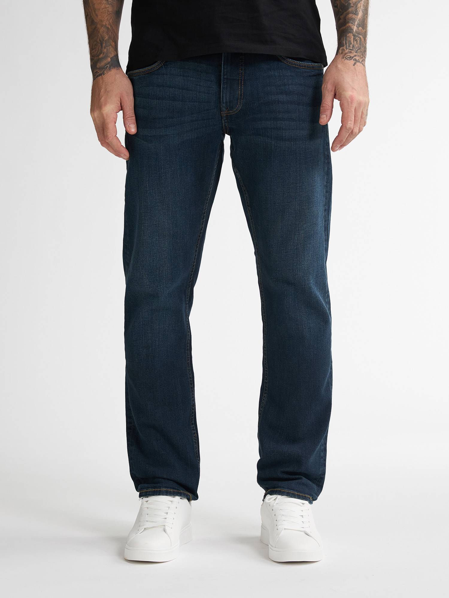 Petrol Starling Straight Fit Jeans - Dark Blue