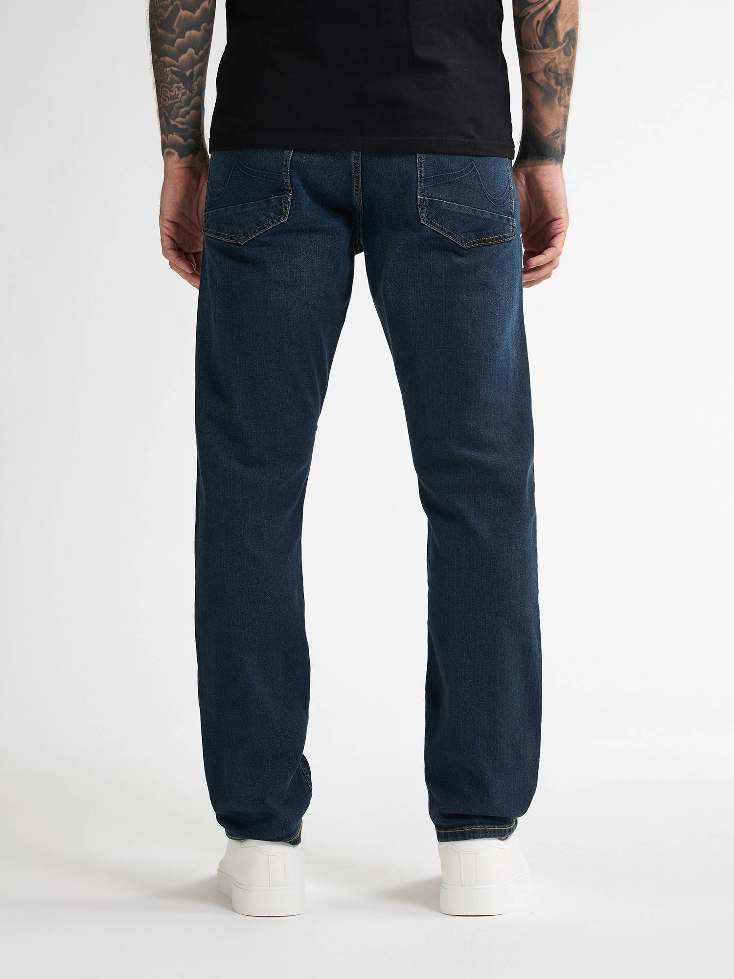 Petrol Starling Straight Fit Jeans - Dark Blue