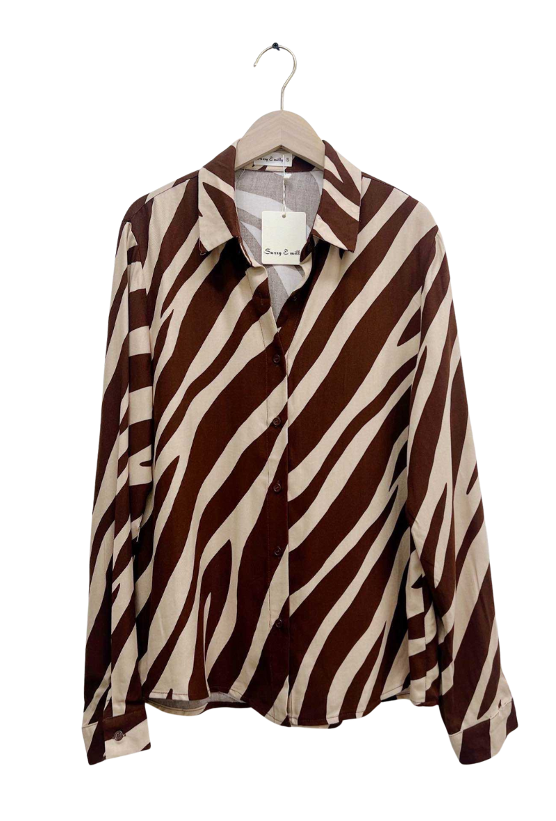 Printed Shirt - Brown