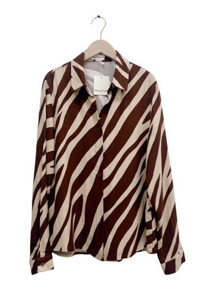 Printed Shirt - Brown