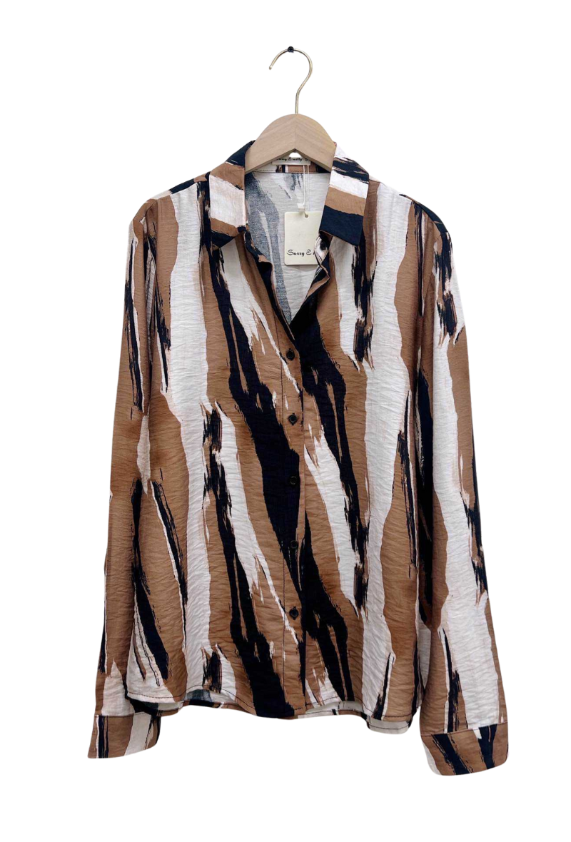 Printed Shirt - Camel