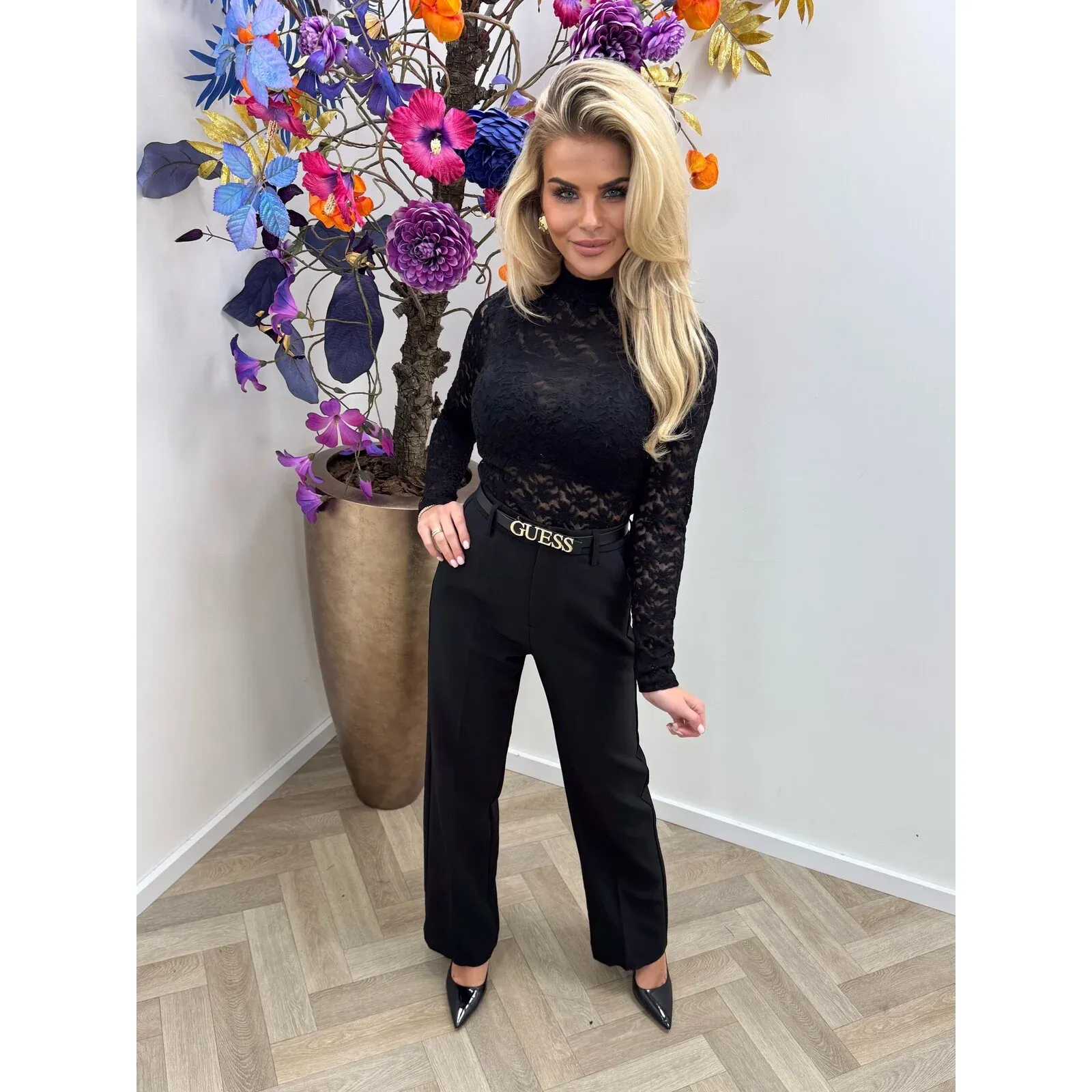 Laced Top - Black