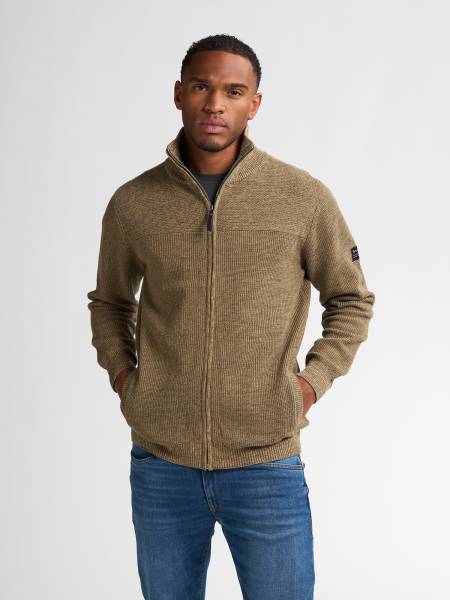 Petrol Knitted Cardigan Bristol - Beige