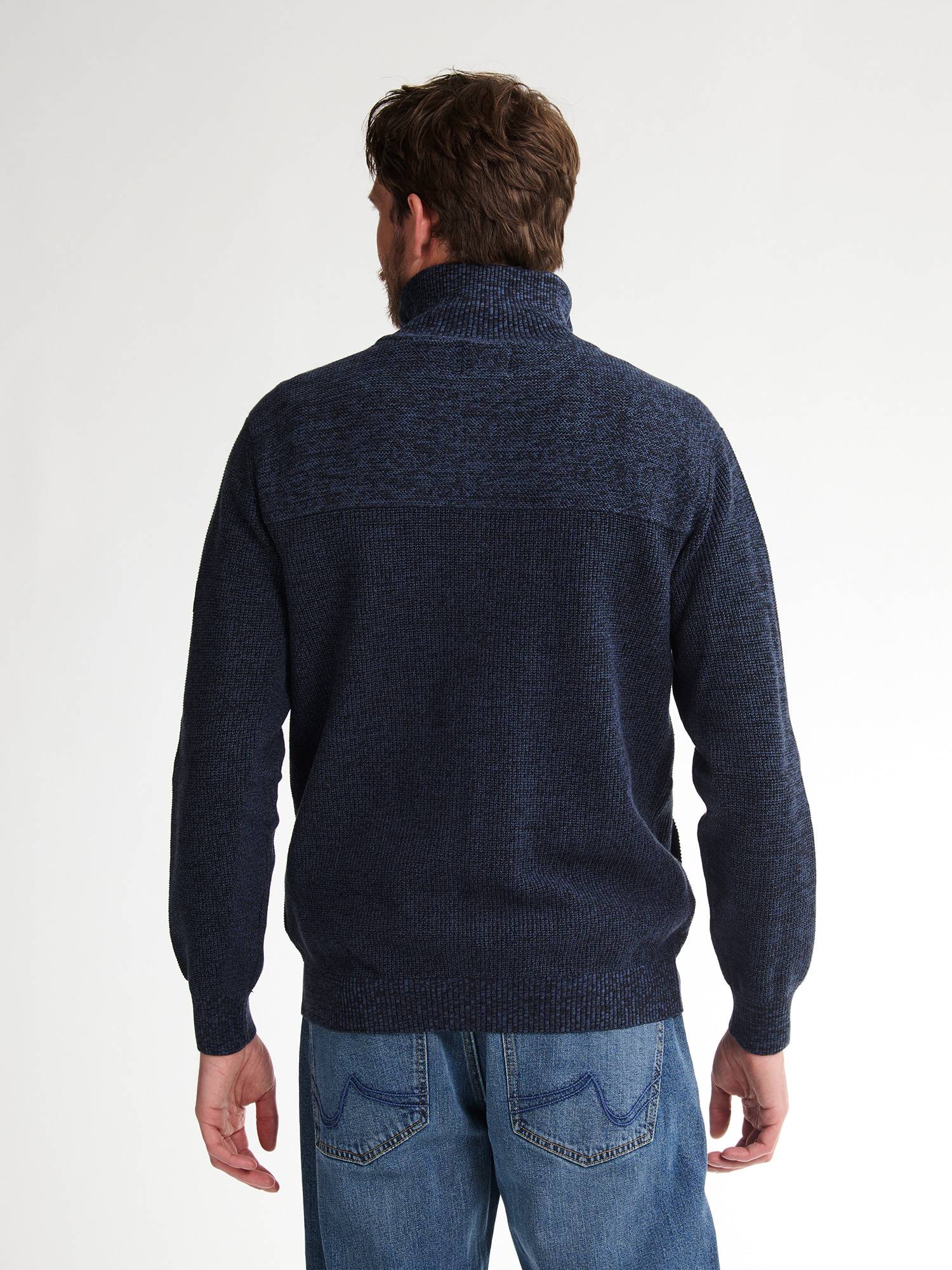 Petrol Knitted Cardigan Bristol - Blue