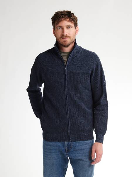 Petrol Knitted Cardigan Bristol - Blue