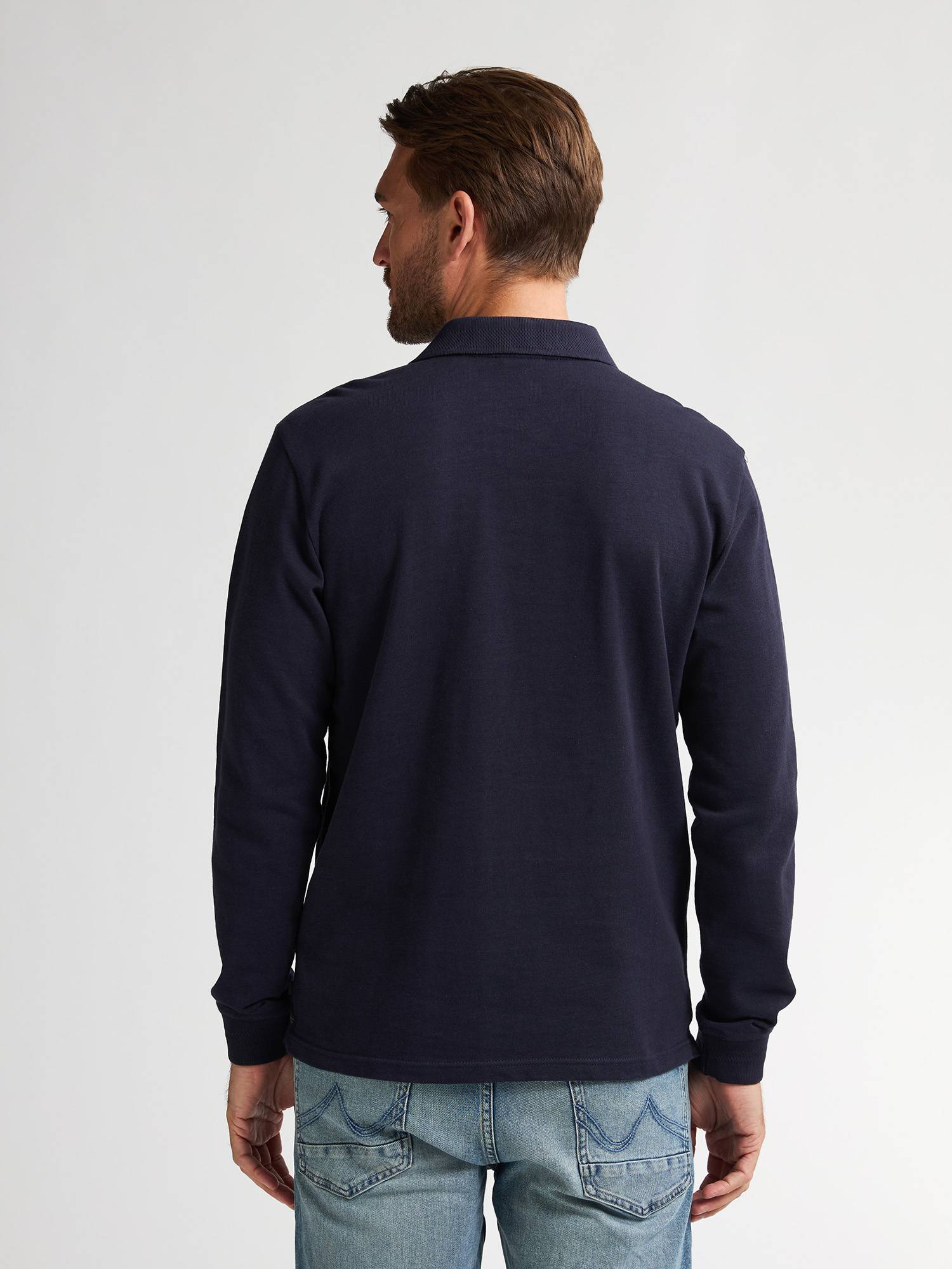 Petrol Polo Long Sleeve - Blue