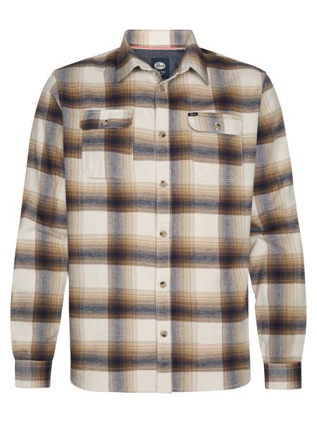 Petrol Checked Shirt Fox River - Beige
