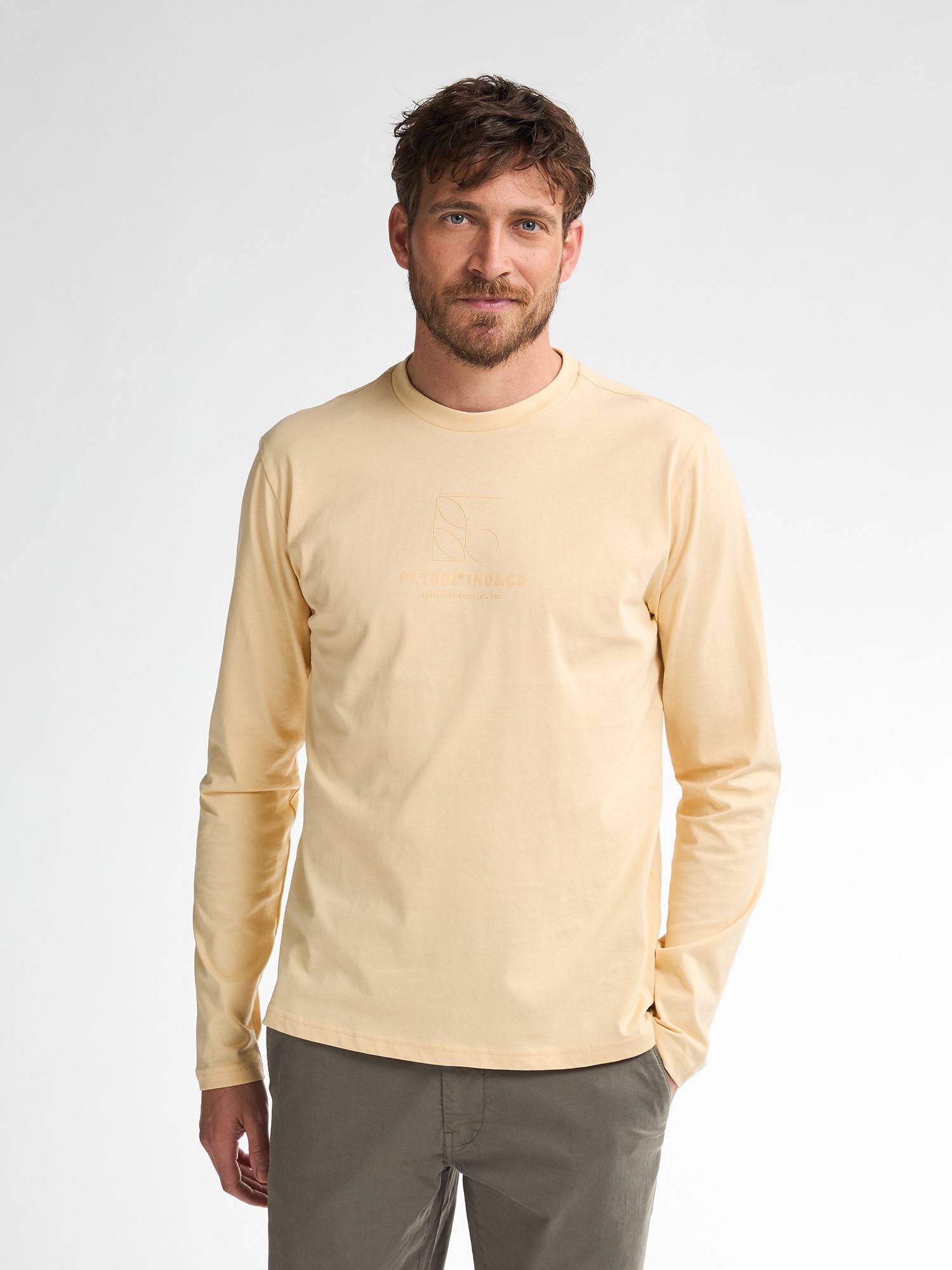 Petrol Printed T-Shirt Lead - Beige