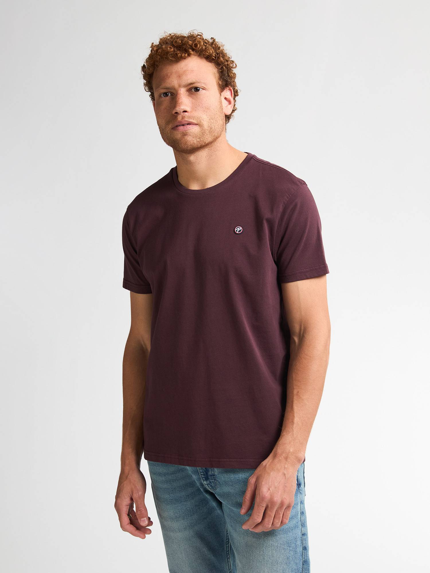 Petrol Logo T-shirt Windward - Bordeaux