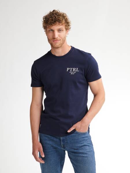 Petrol Logo T-shirt Pawnee - Blue