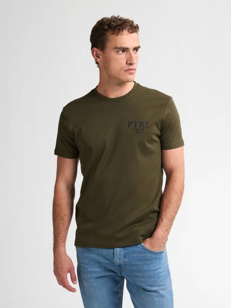 Petrol Logo T-shirt Pawnee - Khaki