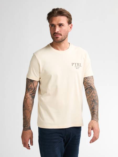 Petrol Logo T-shirt Pawnee - White