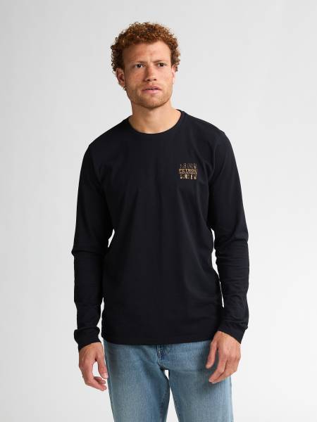 Petrol Graphic Long-Sleeve T-shirt Rapid City - Black