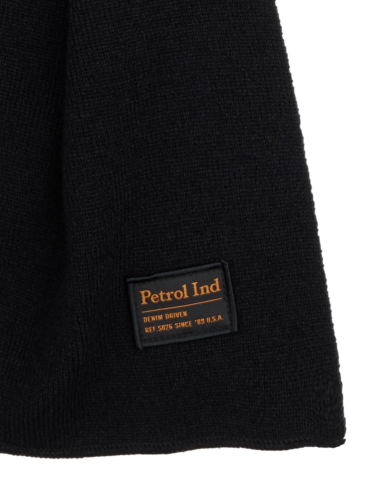Petrol Solid Scarf Eau Claire - Black