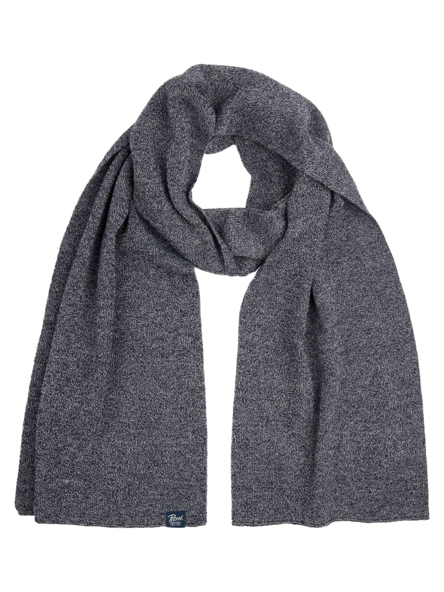 Petrol Textured Knit Scarf Chippewa Falls - Grey