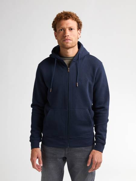 Petrol Sweater Hooded - Blue