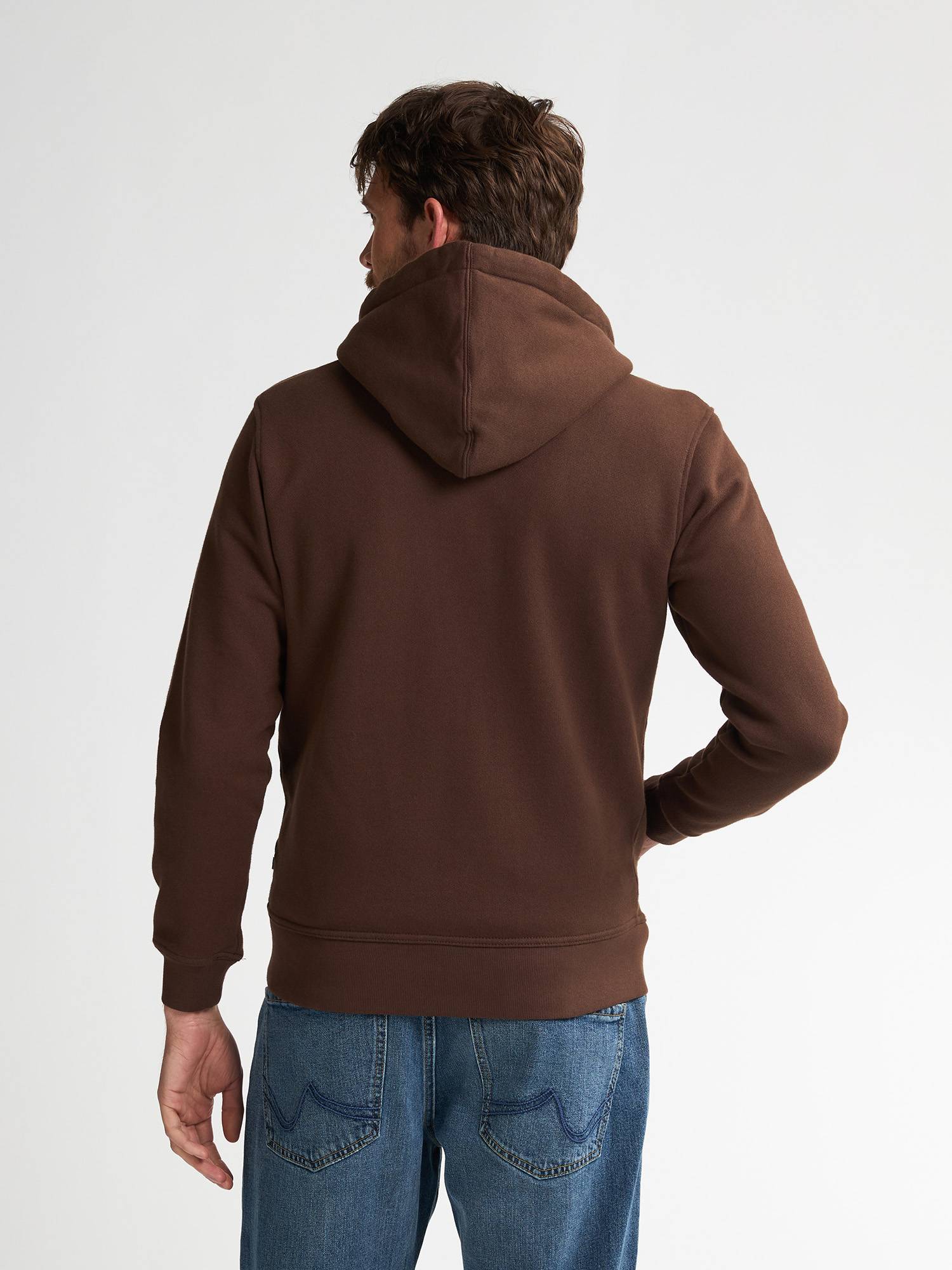 Petrol Sweater Hooded - Brown