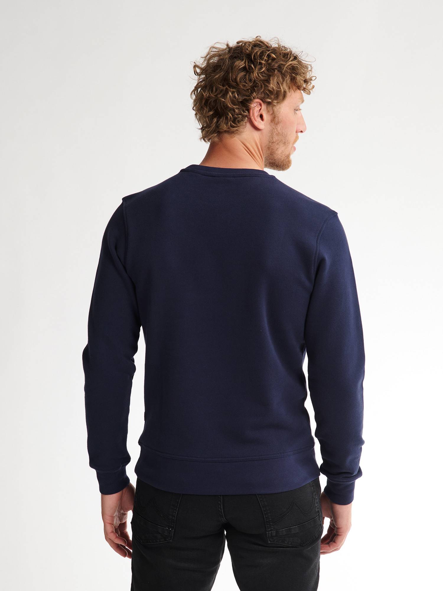 Petrol Round Neck Sweatshirt Dubuque - Blue