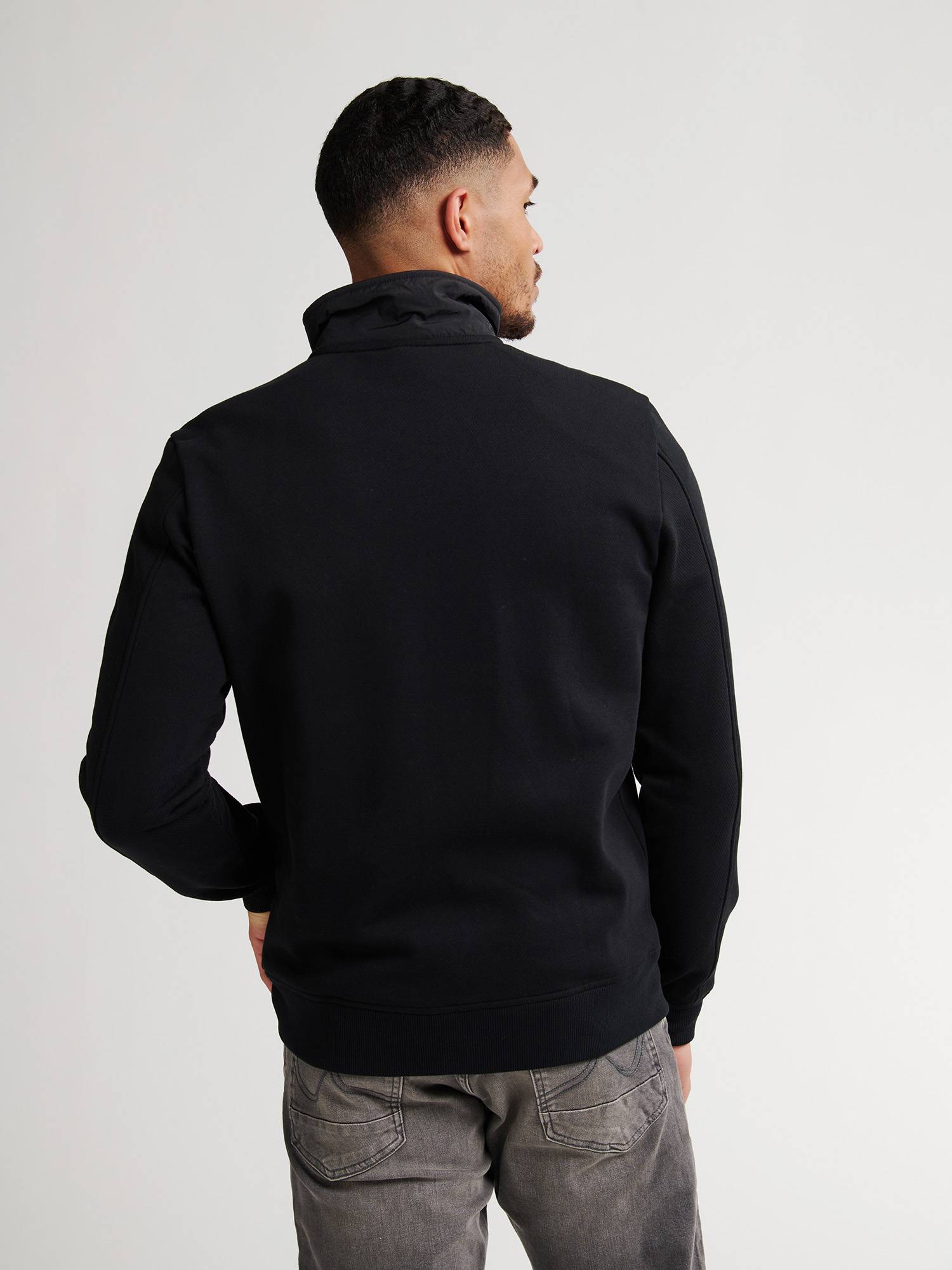Petrol Sporty Sweat Jacket Platteville - Black