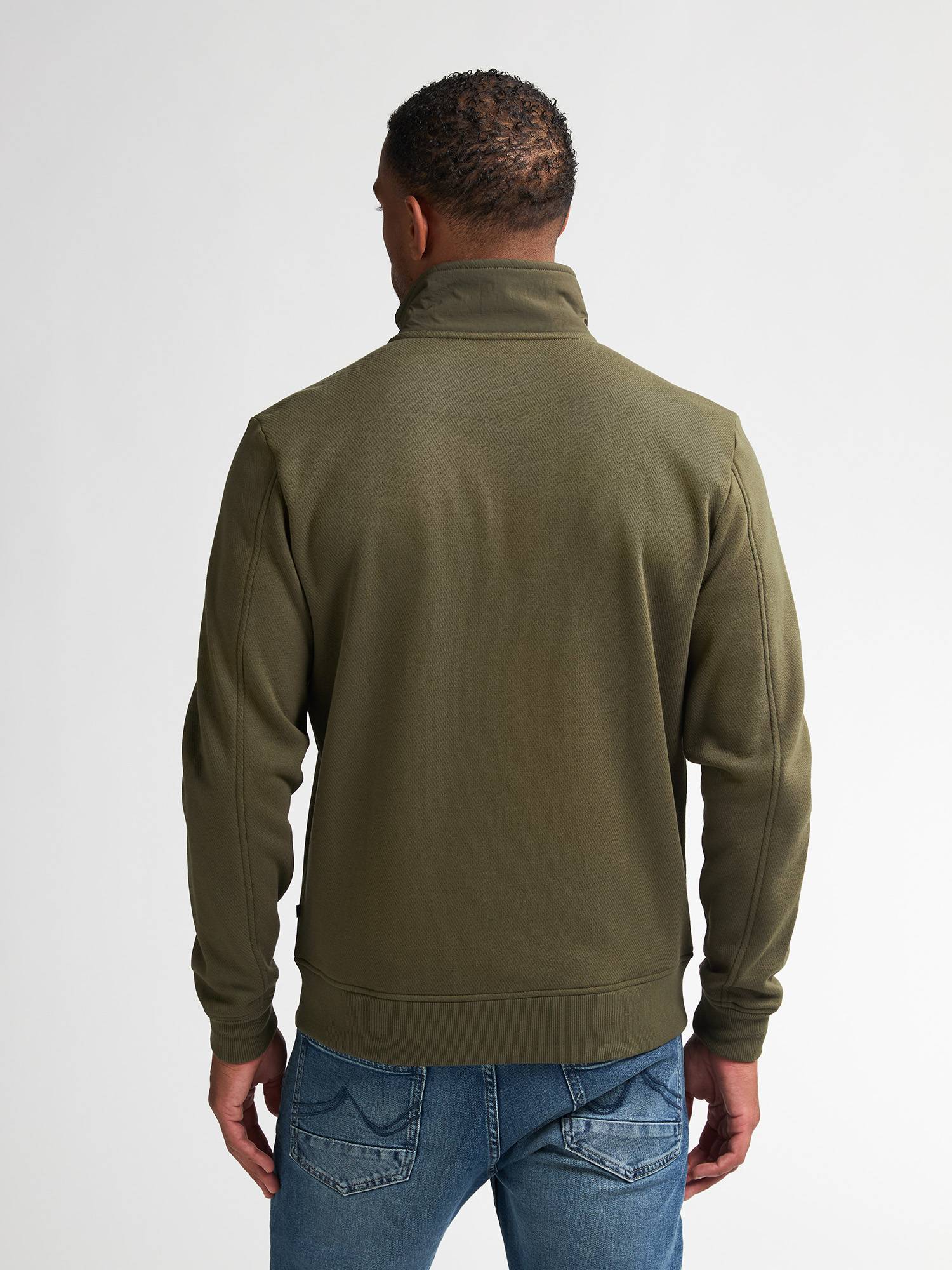 Petrol Sporty Sweat Jacket Platteville - Khaki