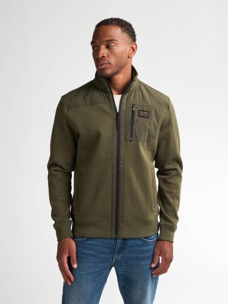Petrol Sporty Sweat Jacket Platteville - Khaki