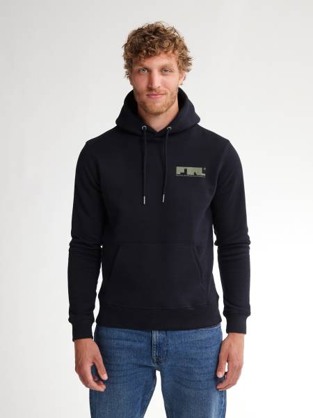 Petrol Sporty Logo Hoodie Traverse - Black