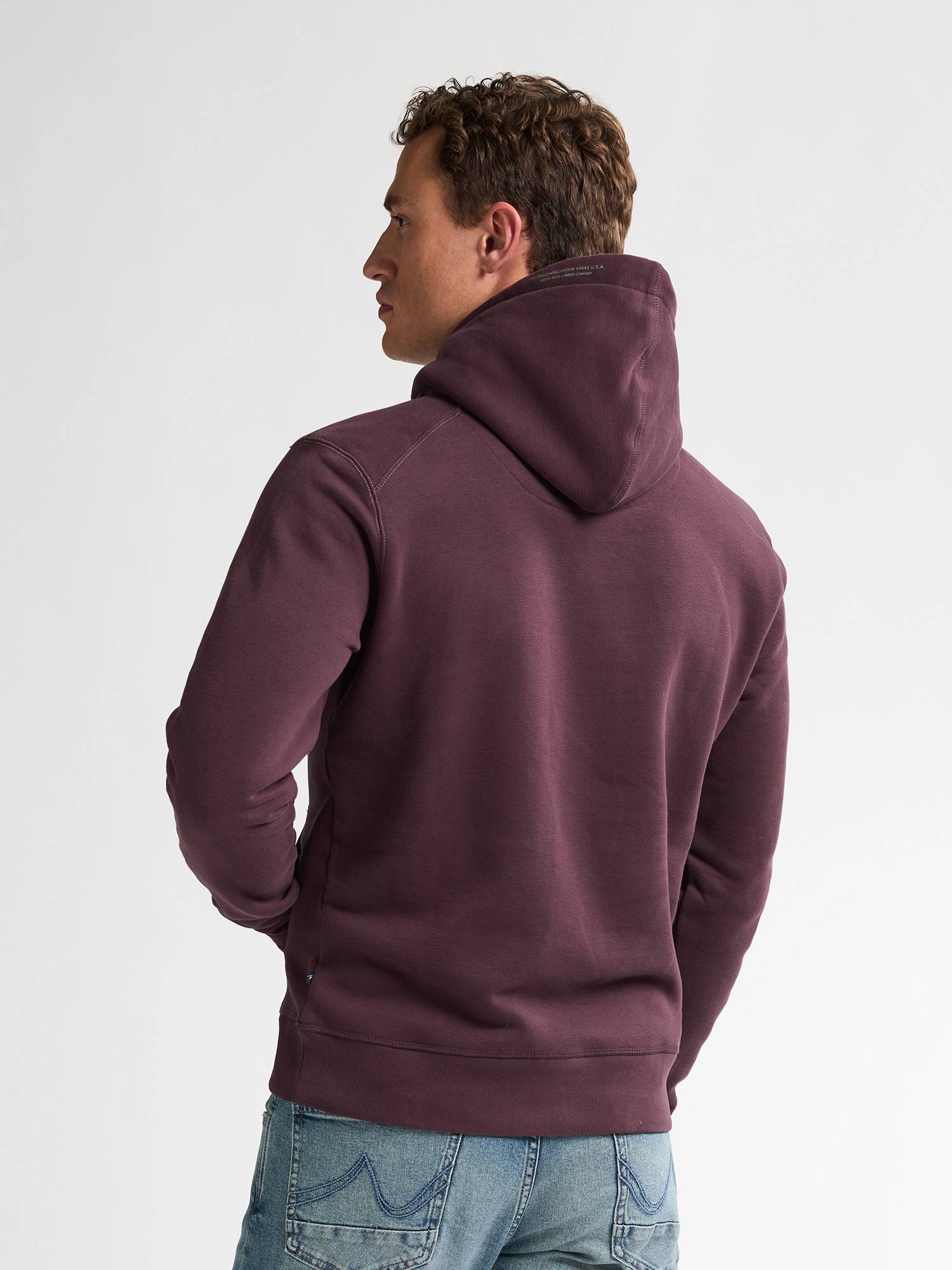 Petrol Sporty Logo Hoodie Traverse - Bordeaux