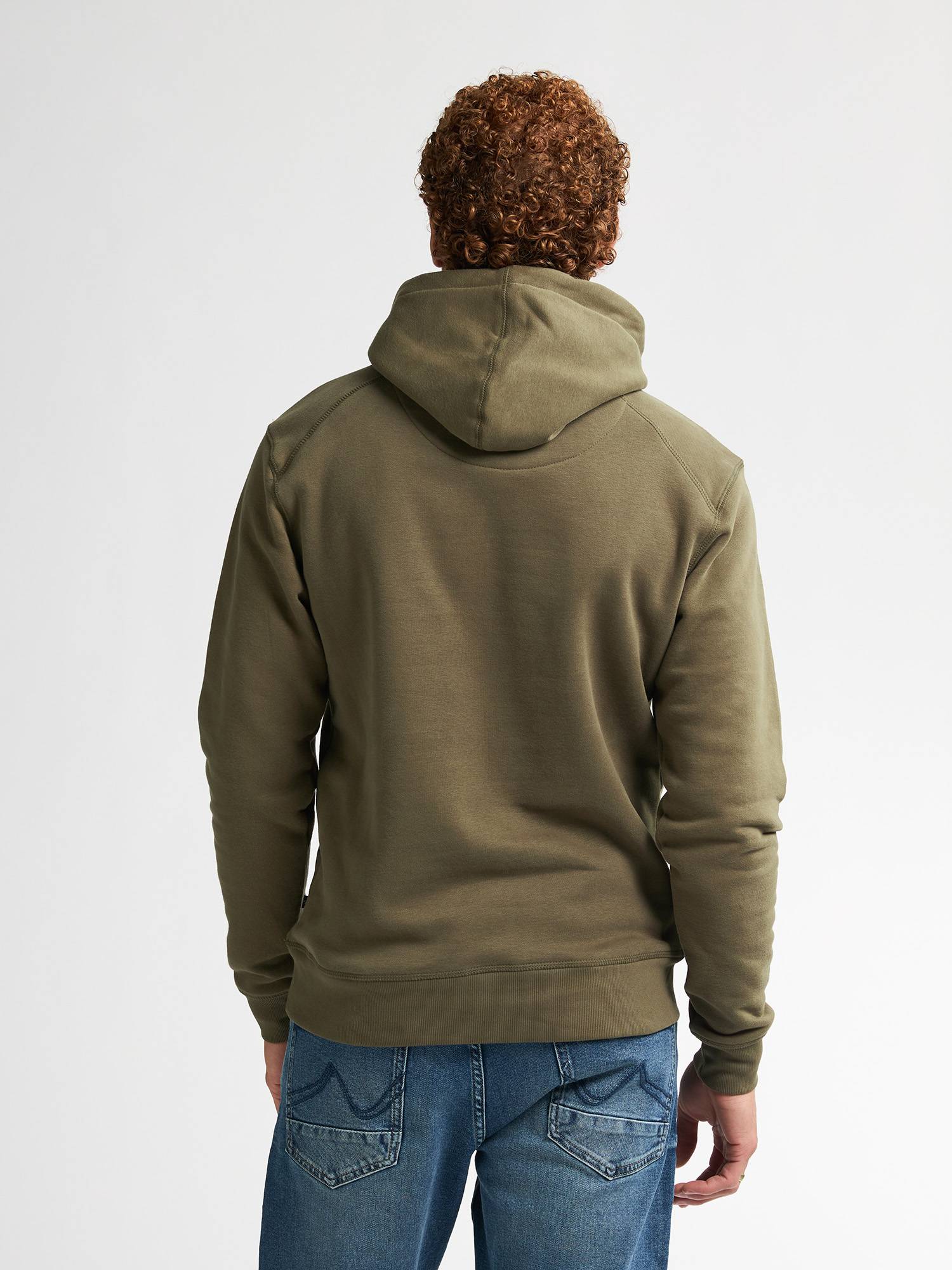 Petrol Sporty Logo Hoodie Traverse - Khaki