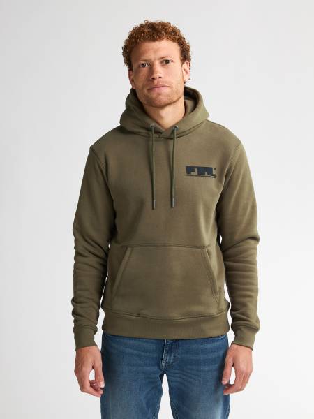 Petrol Sporty Logo Hoodie Traverse - Khaki