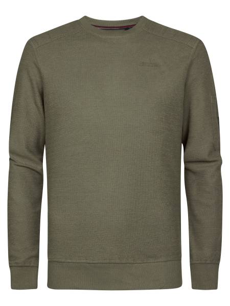 Petrol Round Neck Sweater - Khaki