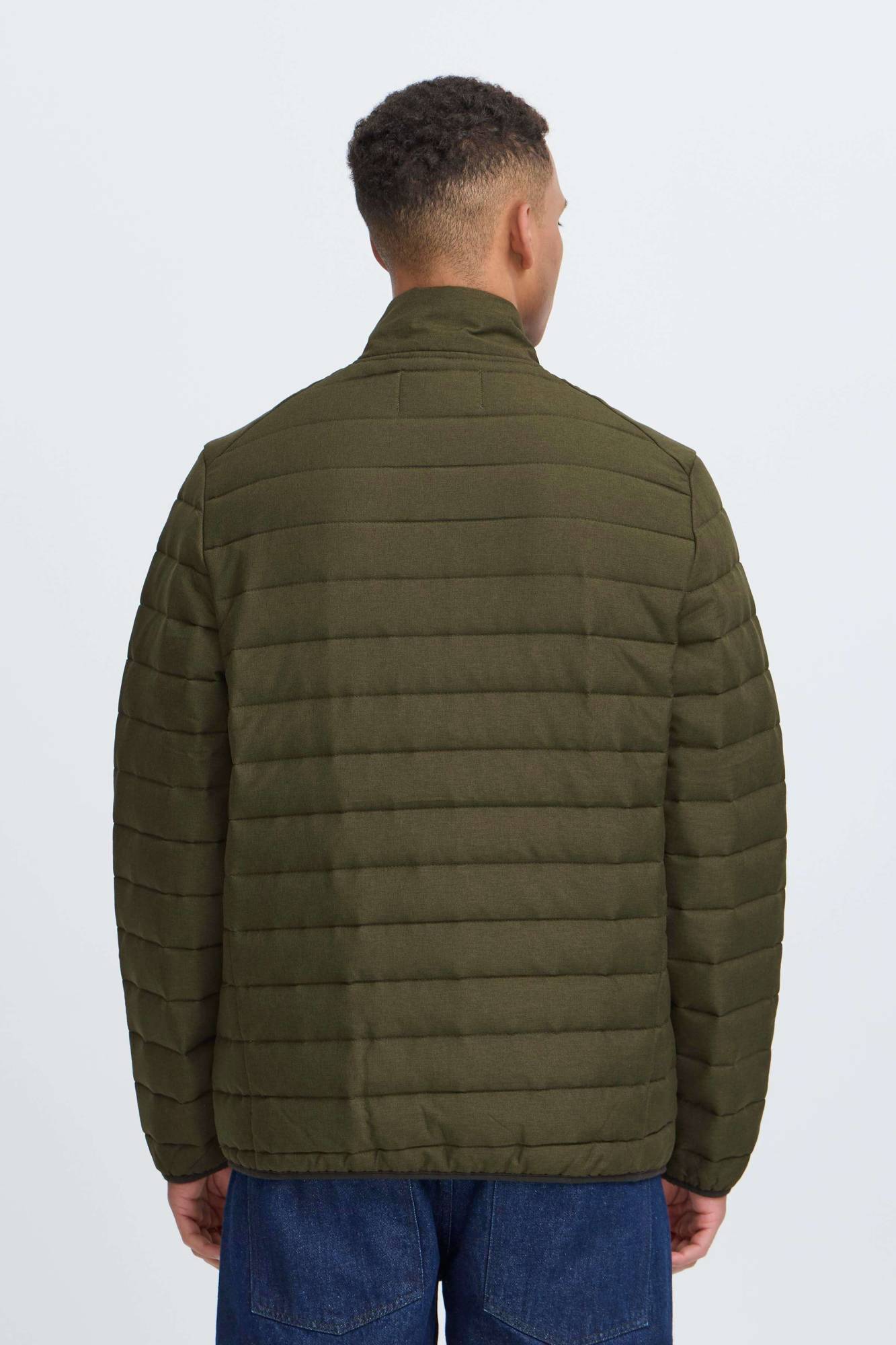 Blend BHEDMAR Puffer with Stand Collar - Khaki
