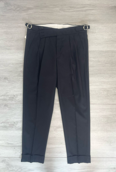 Tailored Fit Smart Trousers - Black