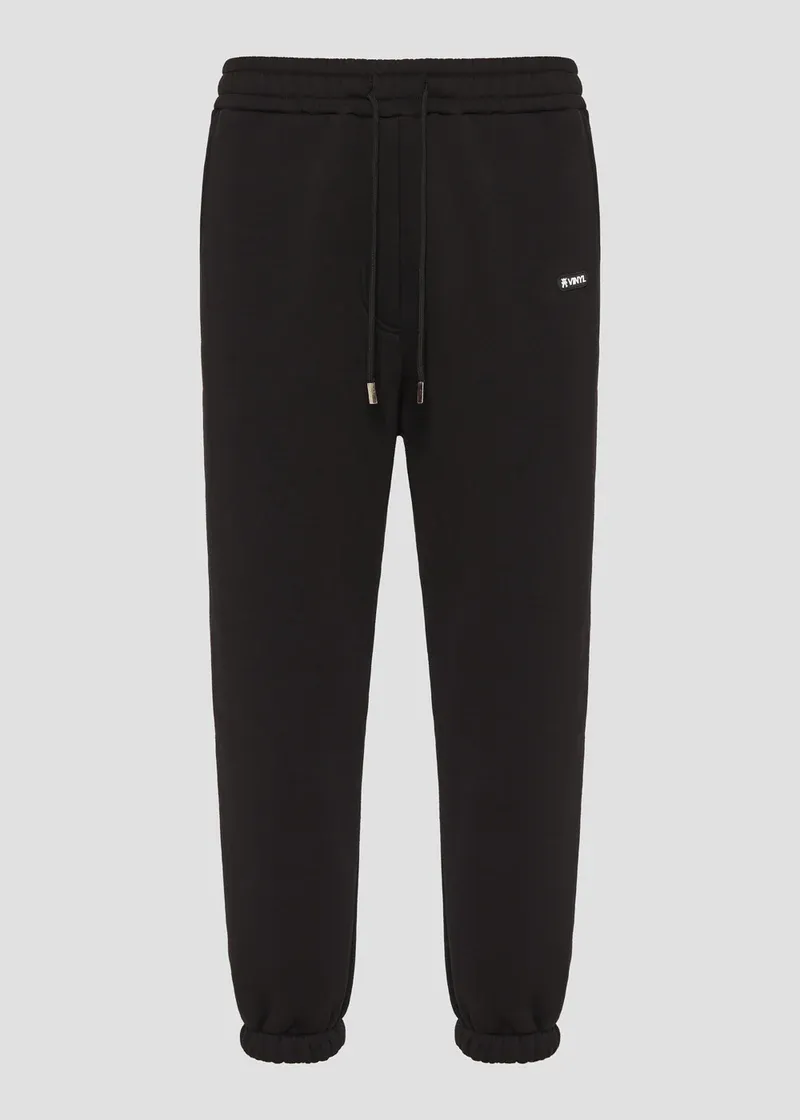 Vinyl Emblem Sweatpants - Black