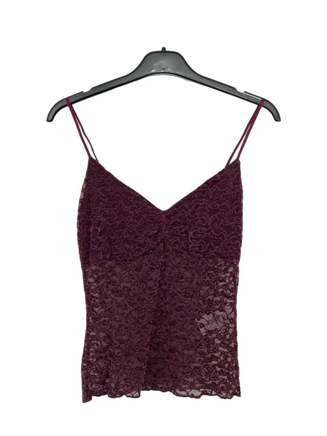 Lace Spaghetti Strap Top - Melanza