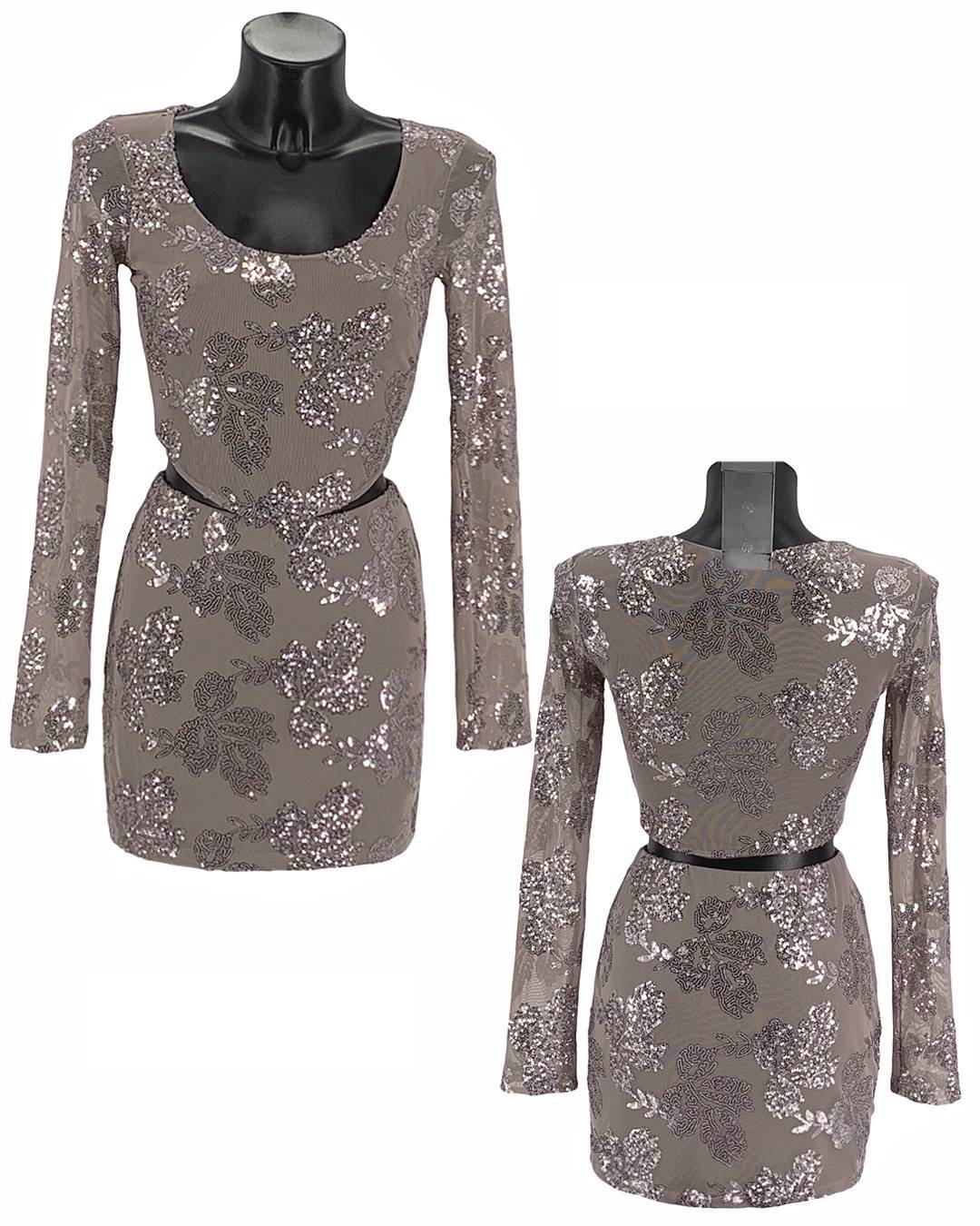 Sequin Long Sleeve Top - Fango