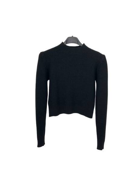 Ribbed Knit Sweater - Black